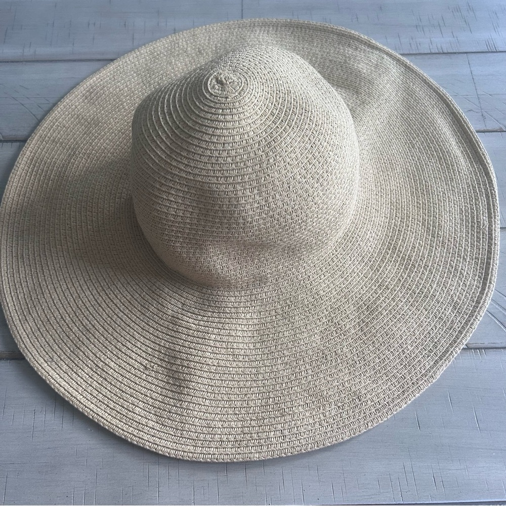 J. Crew Natural Wide-Brim Straw Sun Hat